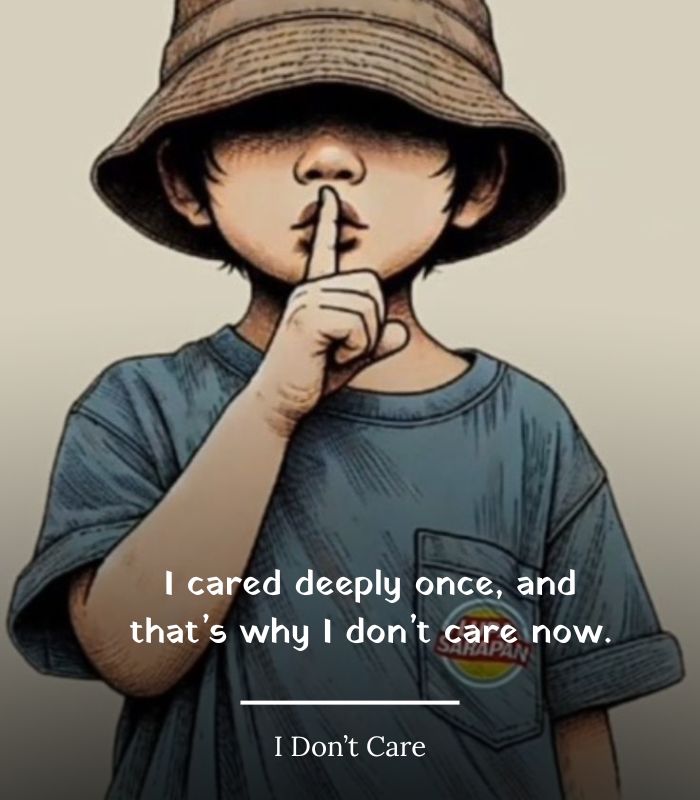 I Don’t Care Quotes After Being Hurt