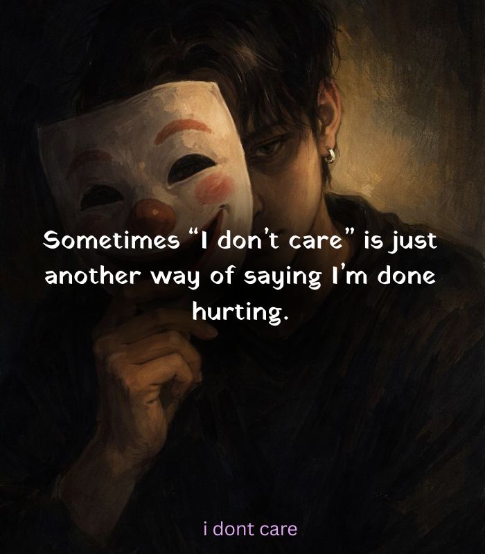 I dont care attitude quotes